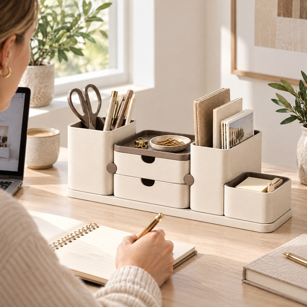 Orvenyra™ Multi-Compartment Desktop Organizer
