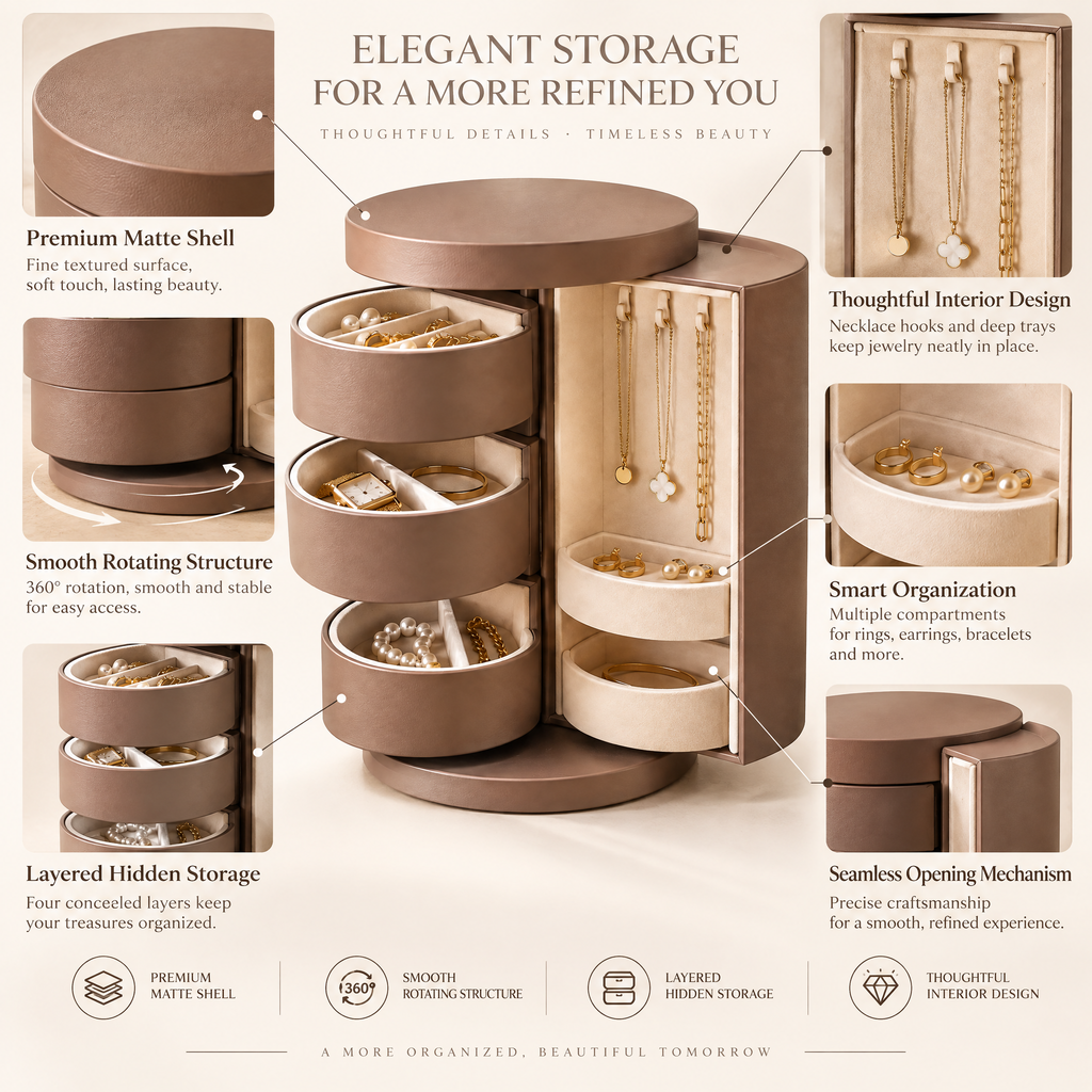 Orvenyra™ Rotating Jewelry Organizer