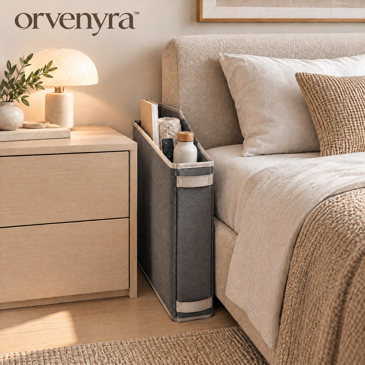 Orvenyra™ Bedside Pocket Organizer