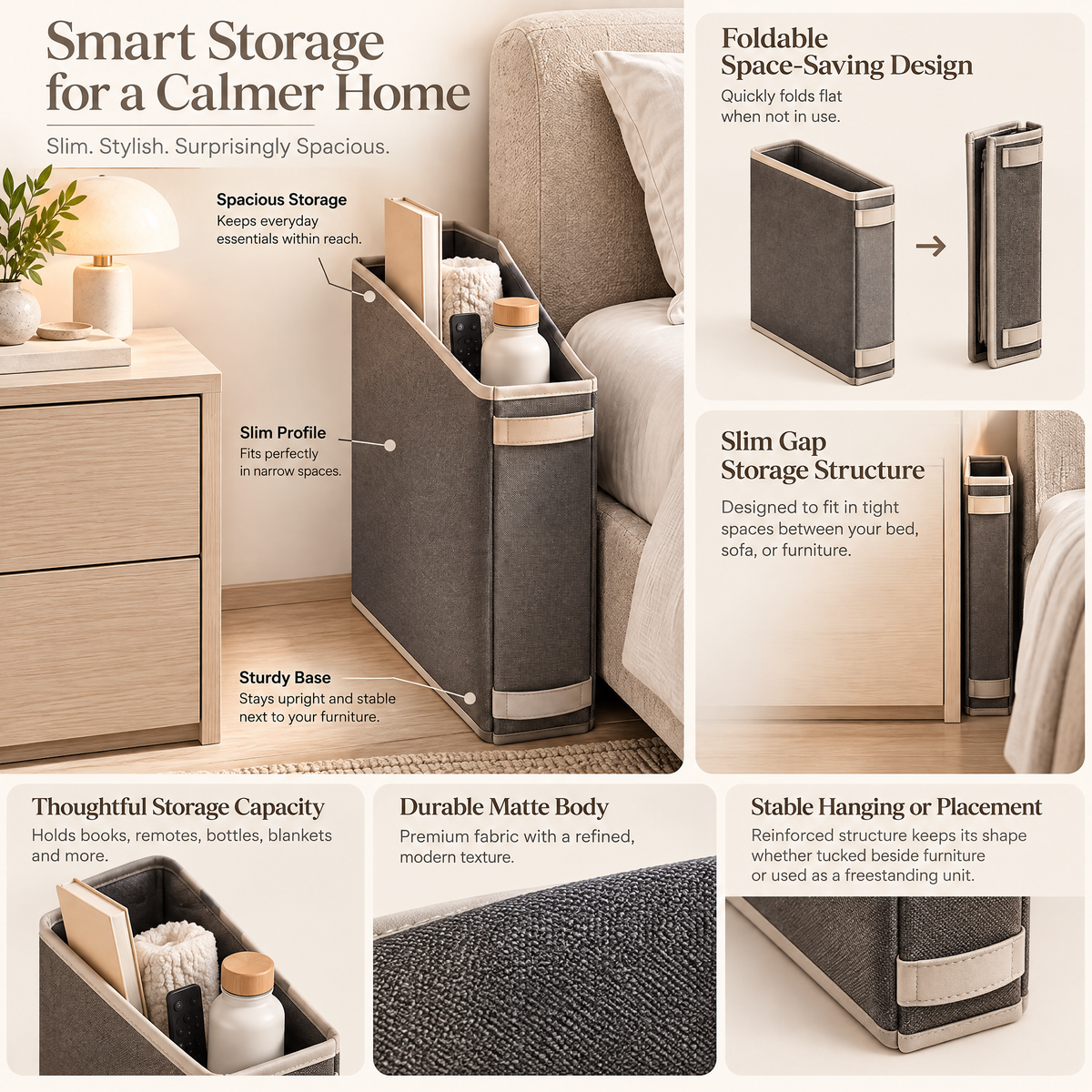 Orvenyra™ Bedside Pocket Organizer — product image 3