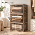 Orvenyra™ Stackable Fold-Front Storage Cabinet