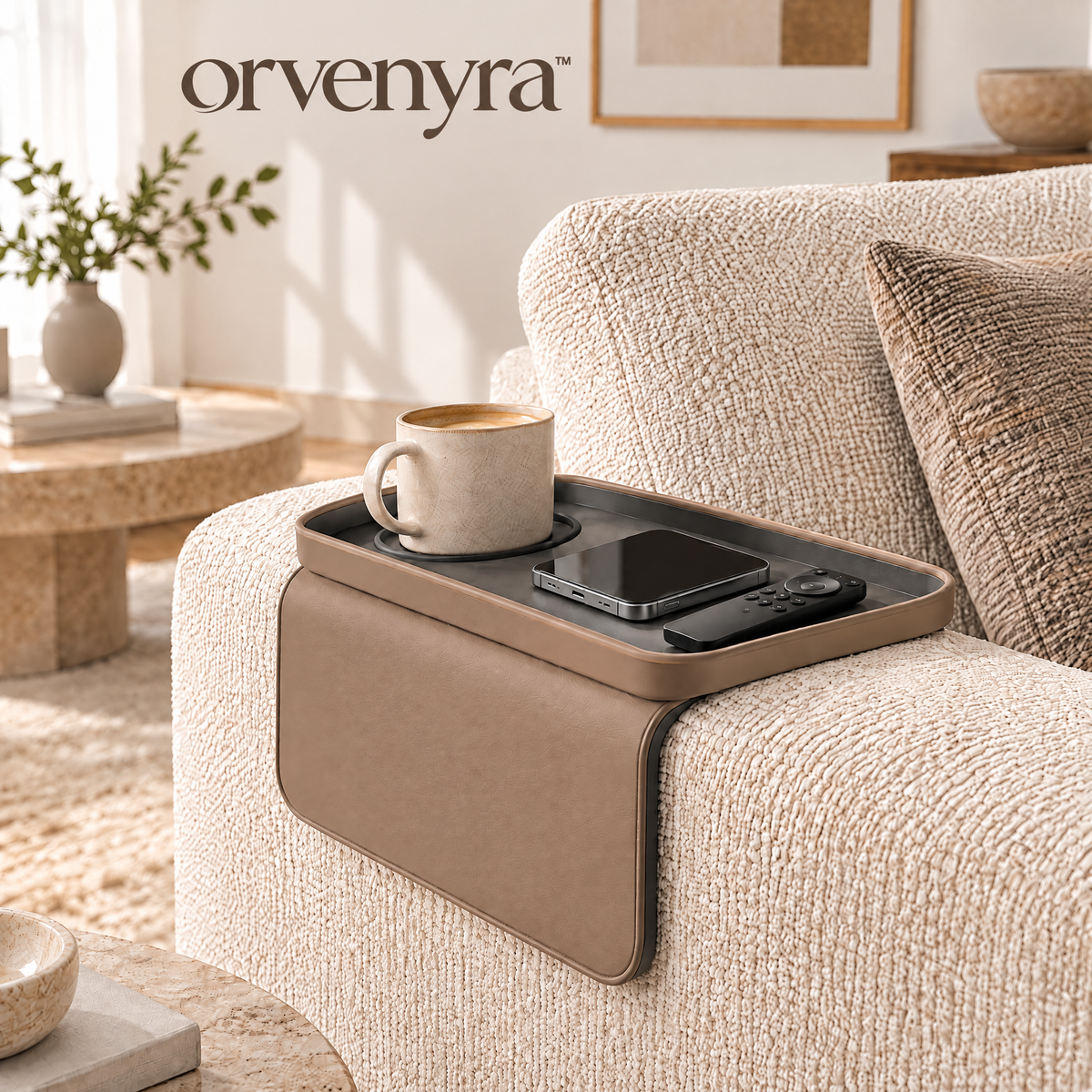 Orvenyra™ Sofa Armrest Organizer Tray — product image 1