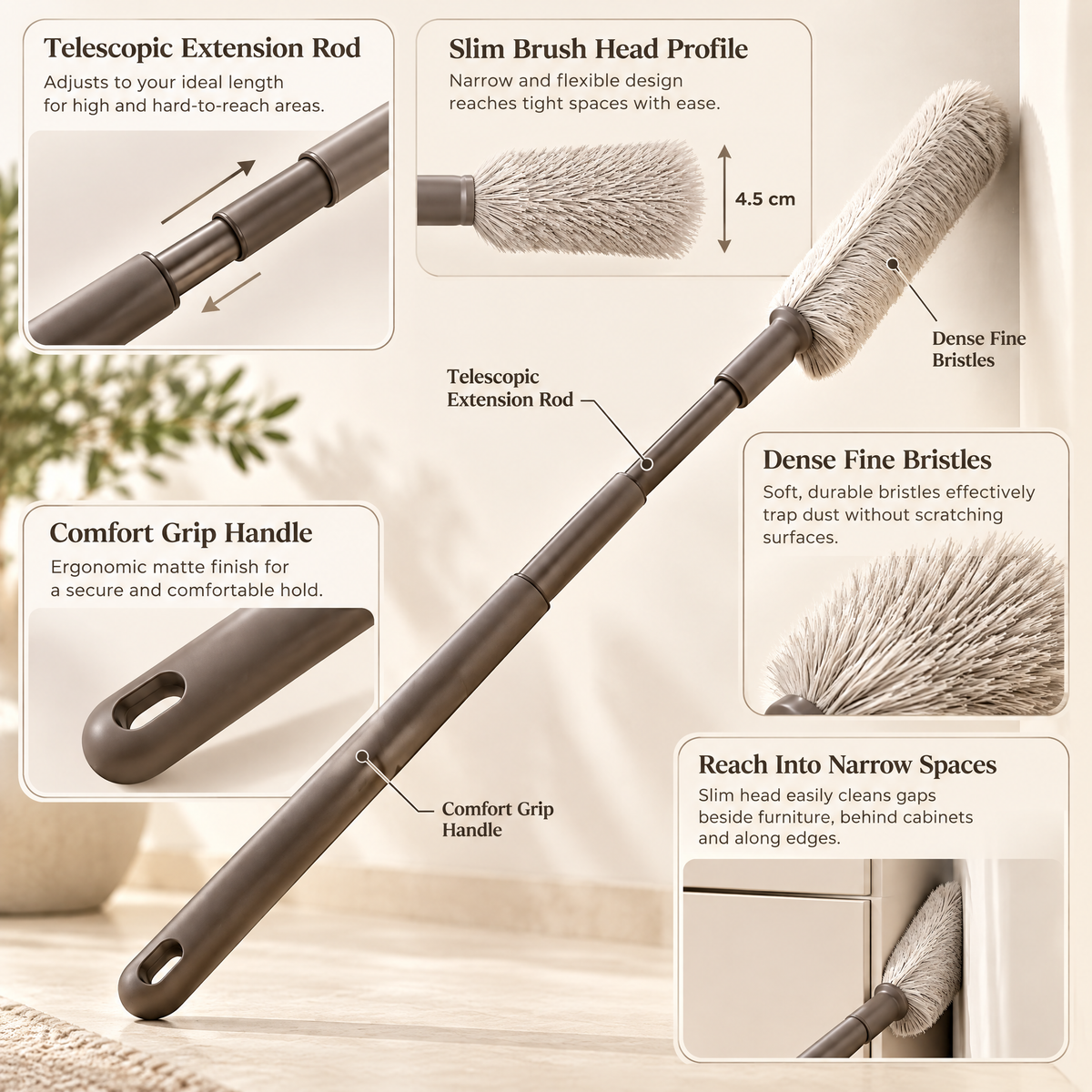Orvenyra™ Extendable Microfiber Duster