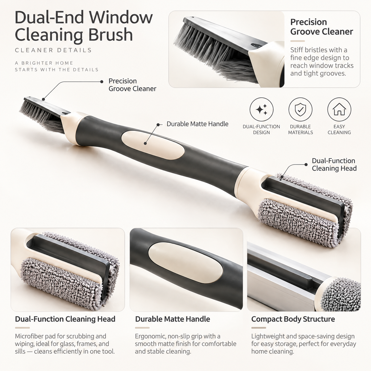 Orvenyra™ 2-in-1 Window Track Cleaning Brush — product image 3