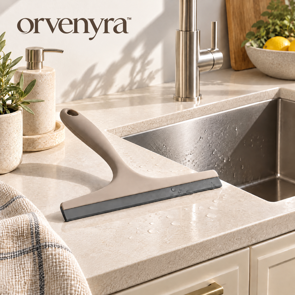 Orvenyra™ Silicone Countertop Squeegee