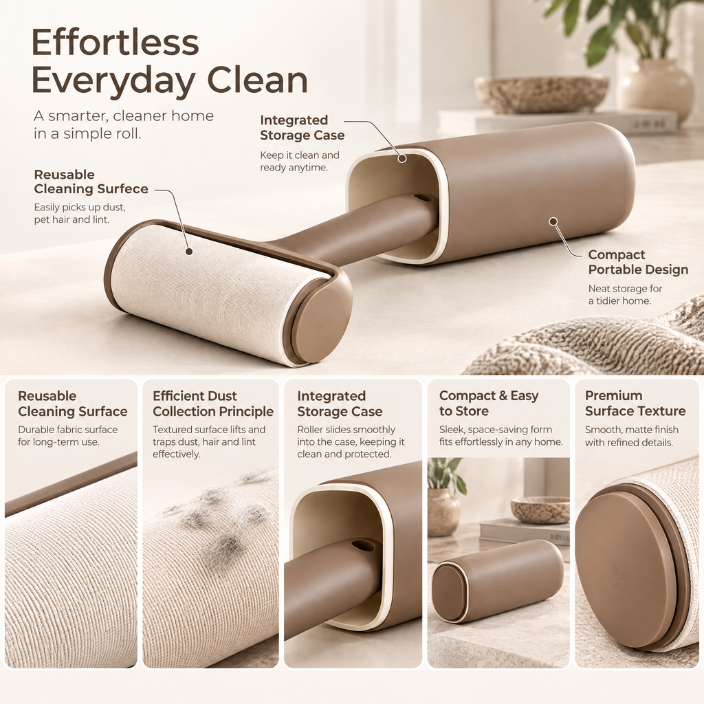 Orvenyra™ Reusable Covered Lint Roller