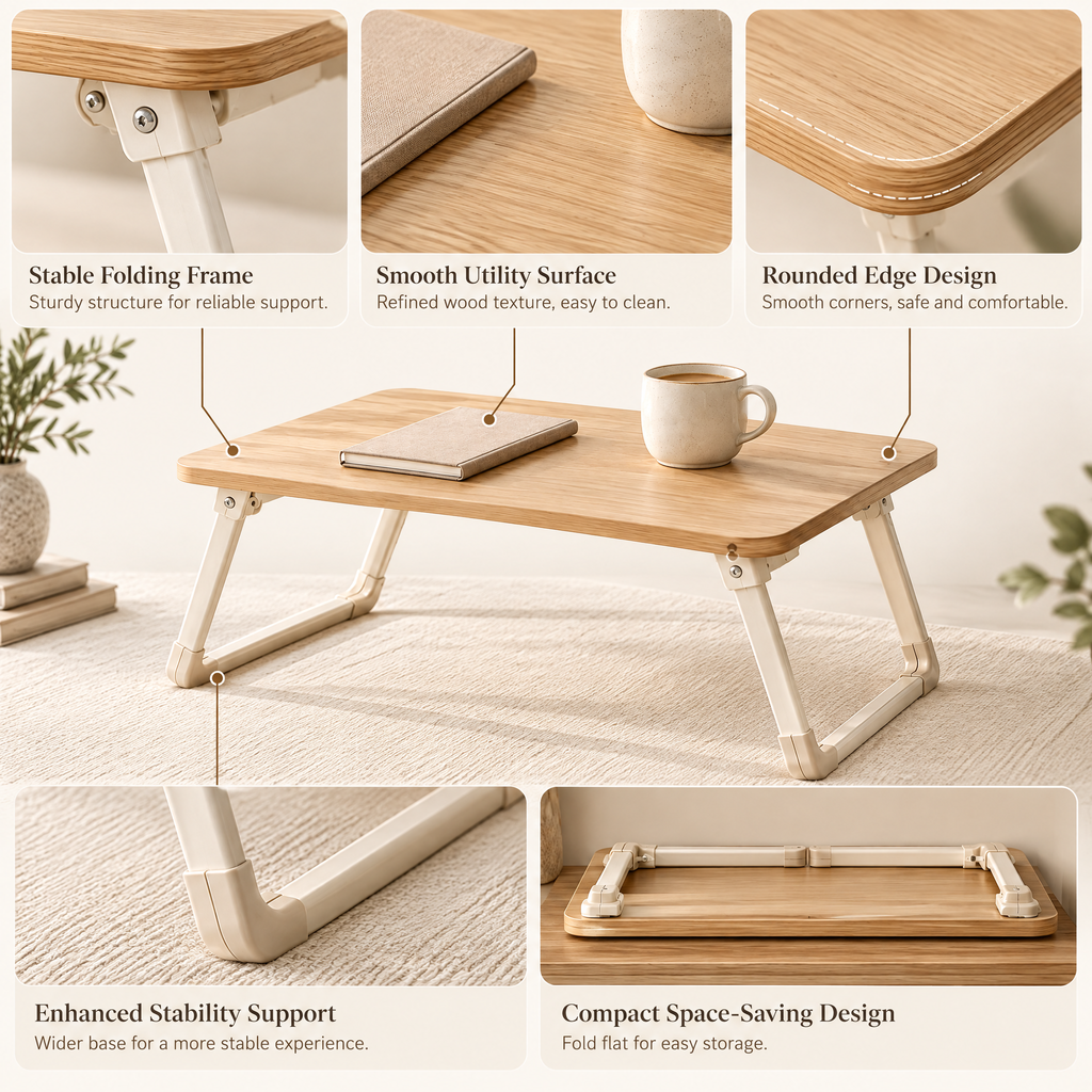 Orvenyra™ Foldable Bed Tray Table