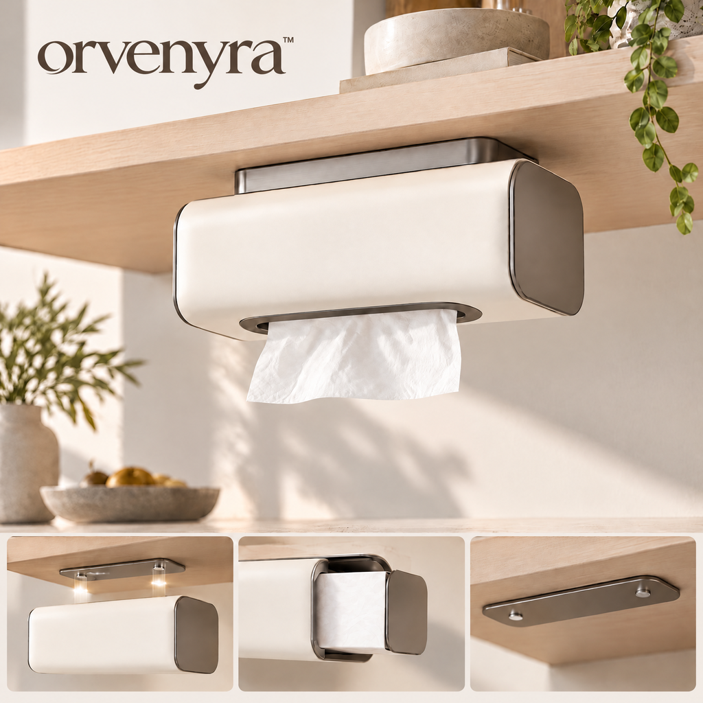 Orvenyra™ Under-Shelf Tissue Box Holder